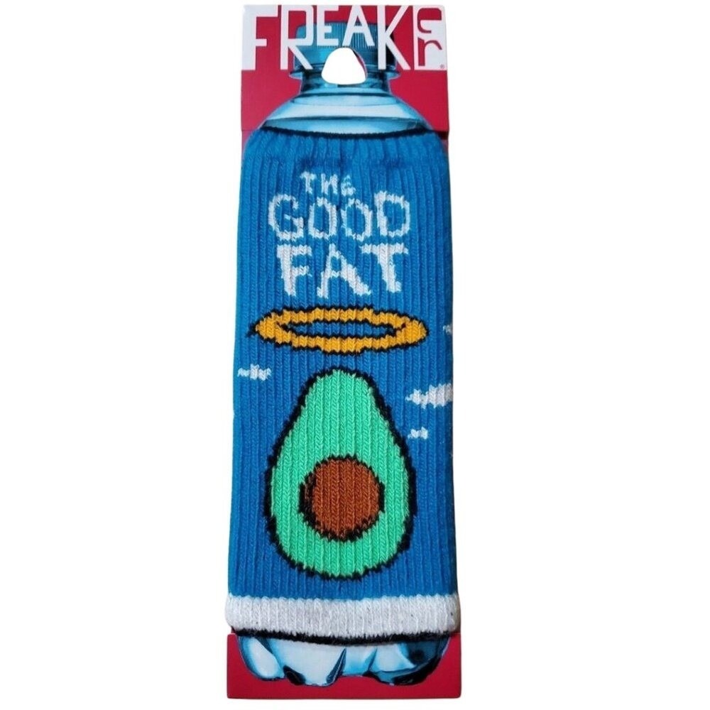 FREAKER The‎ Good Fat Avocado Bottle / Can Koozie Insulator Sweater NWT
